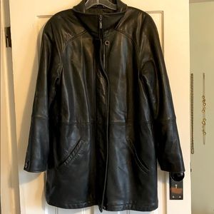 Long Black Leather Jacket